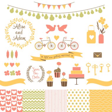 Düğün tasarımı için ayarla.