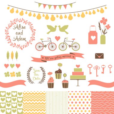 Düğün tasarımı için ayarla.