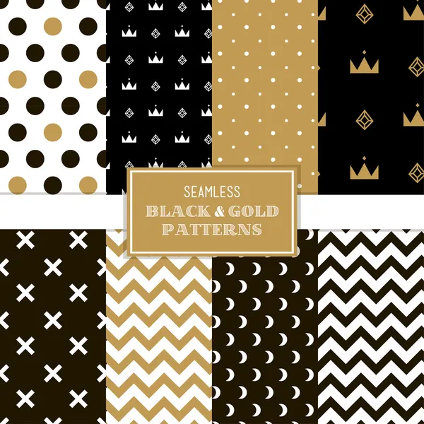 Dikişsiz siyah ve altın kalıpları