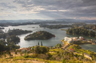 Barrier lake in Antioquia, Colombia clipart