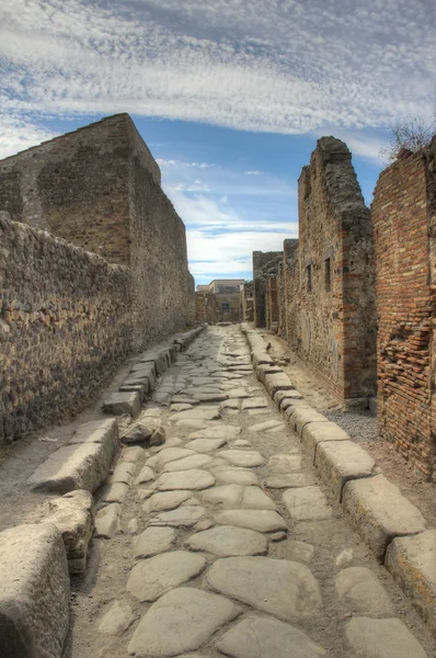 Anchient ulice v Pompejích — Stock fotografie