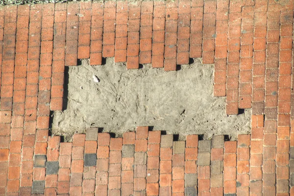 Broken street in Candelaria
