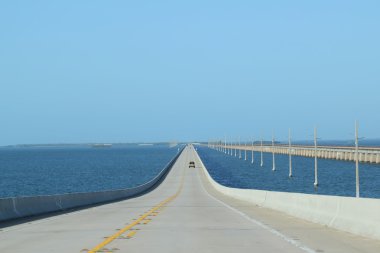 Floriday Keys Bridges Highway 1 clipart