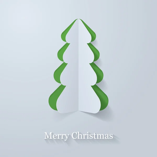 Χαρτί χριστουγεννιάτικο δέντρο — Διανυσματικό Αρχείο