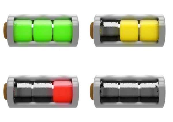 Conjunto de Baterias Ilustração — Fotografia de Stock