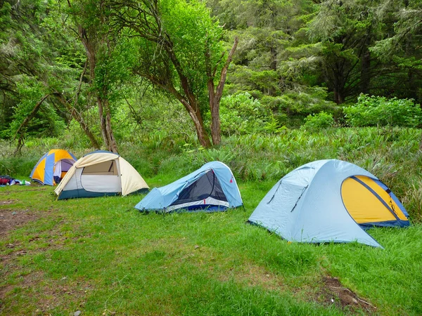 4 палатки — стоковое фото