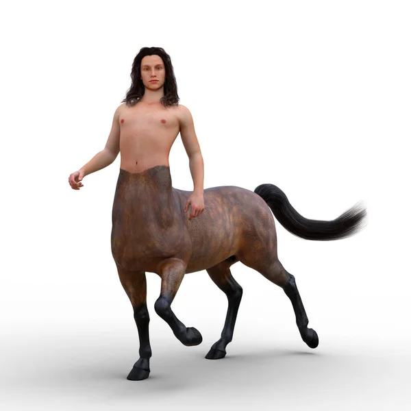 Ilustrație Unui Centaur Jumătate Jumătate Creatură Cal Din Mitologia Greacă — Fotografie, imagine de stoc