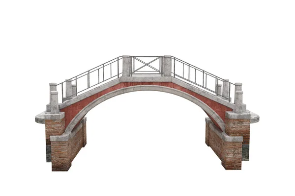 Rendering Der Brücke Venezianischen Stil Isoliert Auf Weißem Hintergrund — Stockfoto