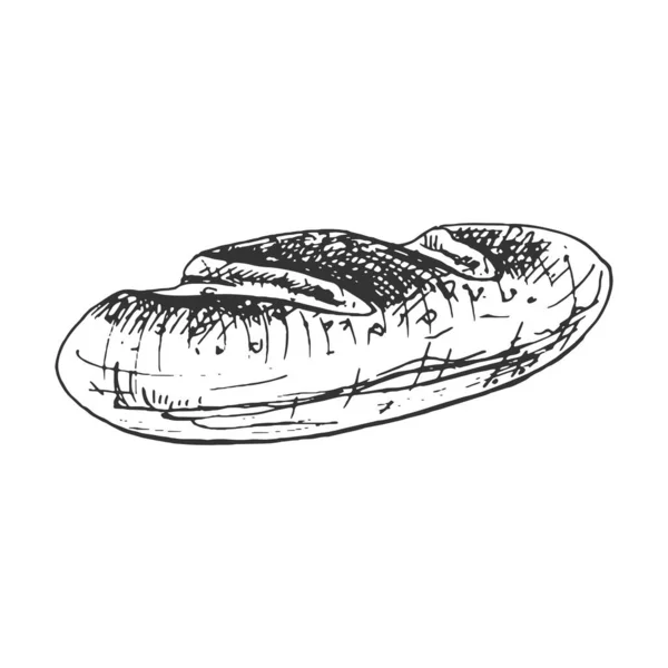 397 Brot Gebäck Hausbäckerei Zeichen Symbol Grafik Zeichnung — Stockvektor