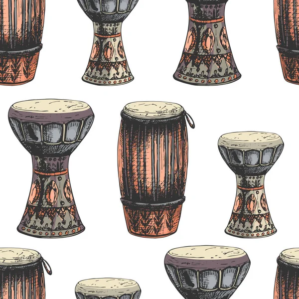 130 Congas Darbuka Congas High Cuban Drum Perkuse Instrument Tradiční — Stockový vektor