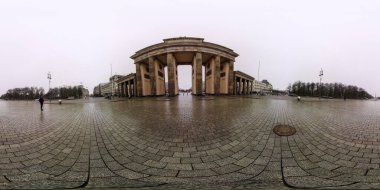 Brandenburg gate in Berlin, Germany in 360 degrees