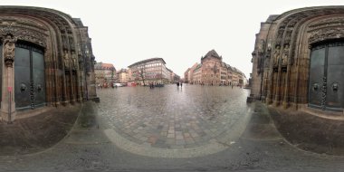 Lorenzkirche Nuremberg, Almanya 360 derece fotoğraf