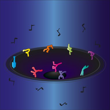 Çizim erkek dansçılar