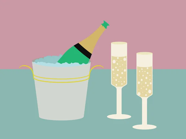 香槟杯 — 图库矢量图片