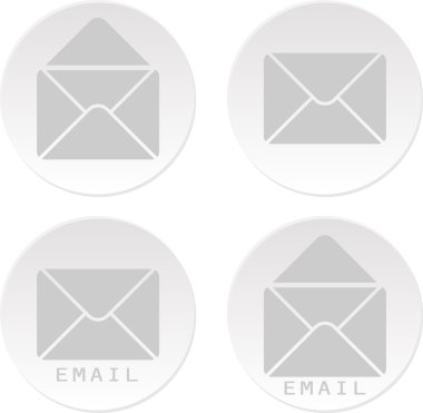 e-posta beyaz bottons