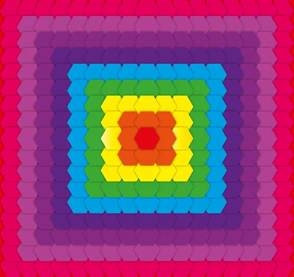 Geometrische regenboog achtergrond — Stockvector