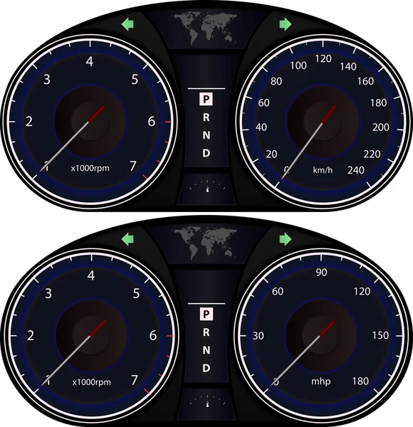 Autotafel — Stockvektor