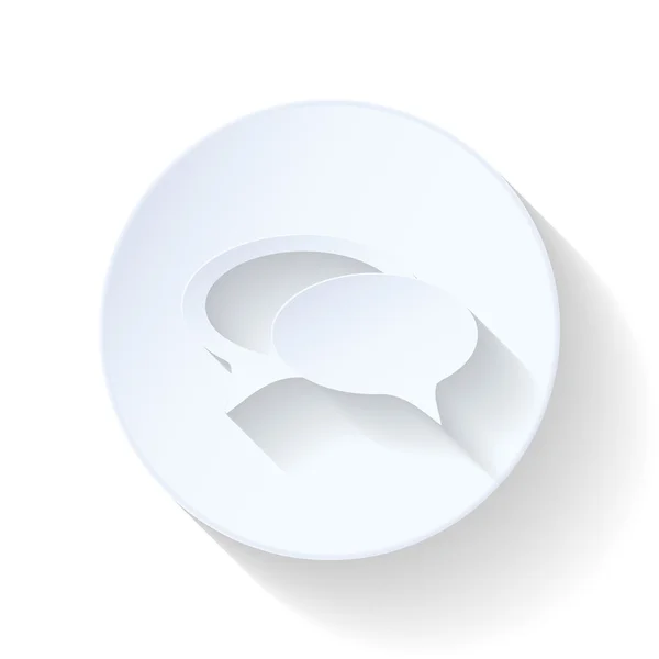 Chat icône plate — Image vectorielle