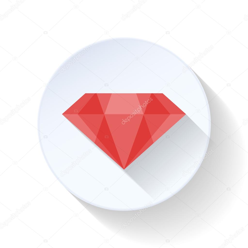 Ruby flat icon