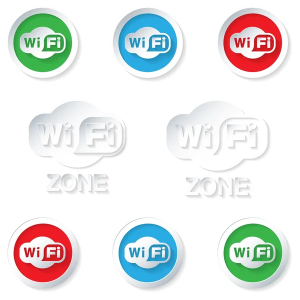 Set wifi icons — Stock Vector