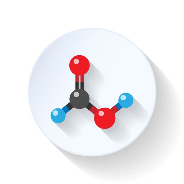 Molecuul platte pictogram — Stockvector