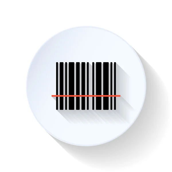 Barcode flat icon — Stock Vector