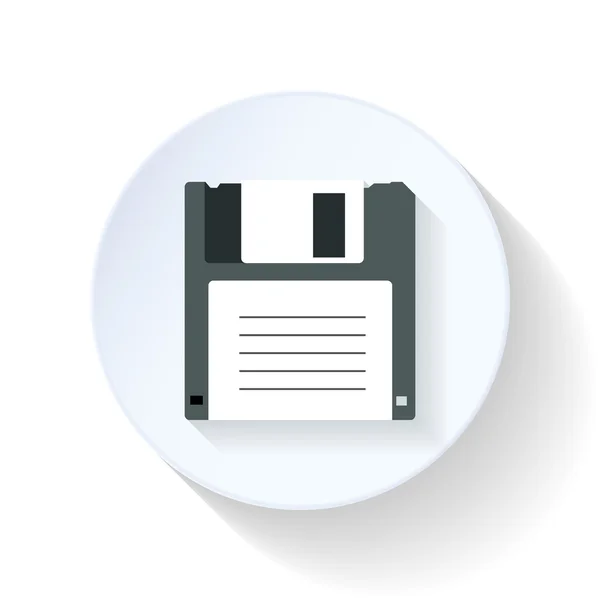Floppy lemez lapos ikon — Stock Vector