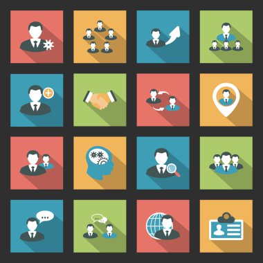 etkileşim Icons set