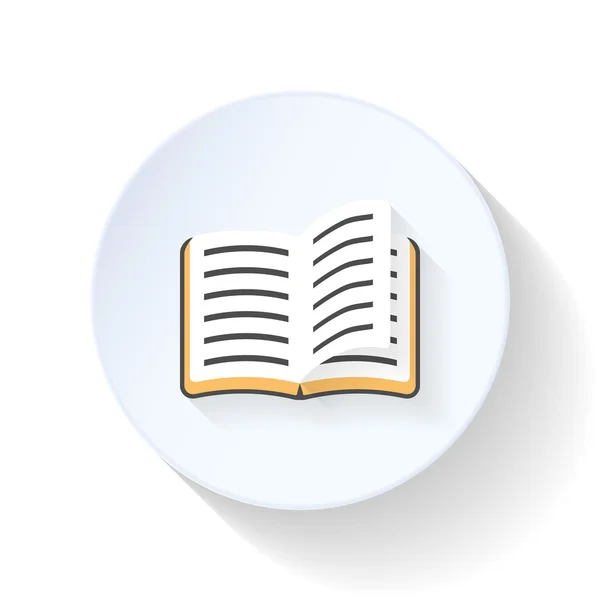 Boek Flat Icon — Stockvector