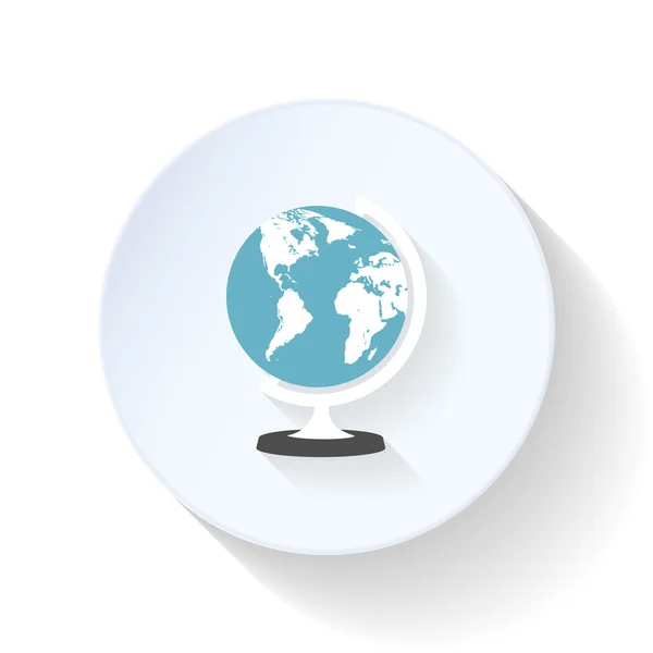 Globo Icono plano — Vector de stock