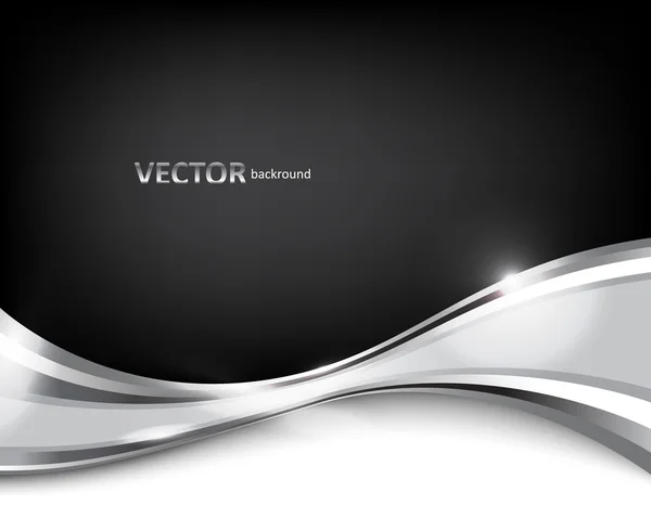 Preto e branco abstrato elegante fundo — Vetor de Stock