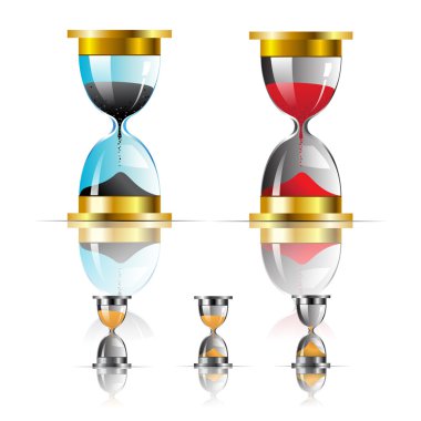 vektör kum saati simgesi