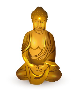 Altın buddha, vektör