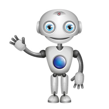 vektörel sevimli robot