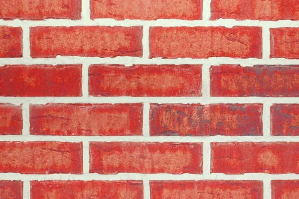 자연 붉은 벽돌 타일된 배경 — 스톡 사진