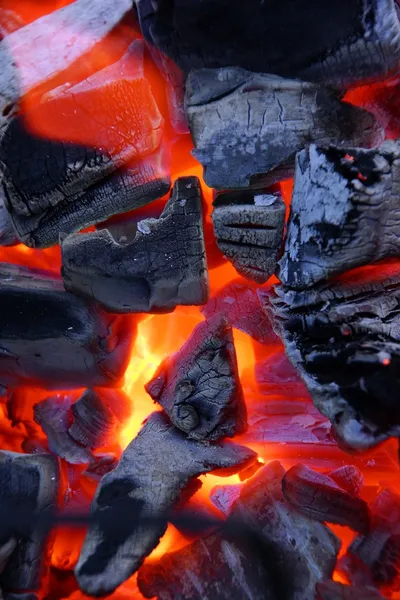Burning bright charcoal — Stock Photo, Image