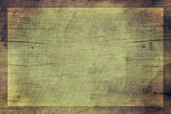 Stará Dřevěná deska s transparentní rámec — Stock fotografie