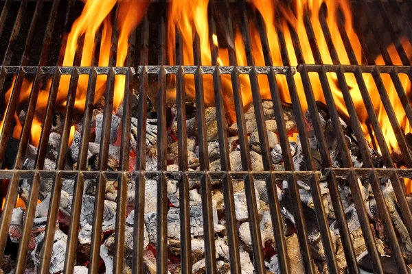 Barbacoa Grill and Burning Carbón, XXXL —  Fotos de Stock