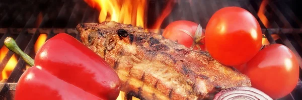 Schweinebraten vom Grill — Stockfoto