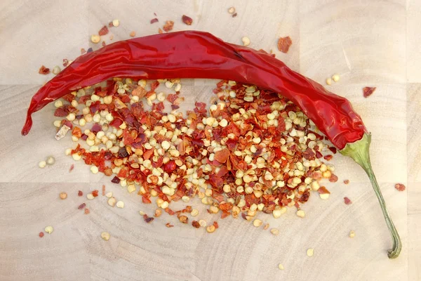 Vaina de chile y pimiento molido, XXXL — Foto de Stock