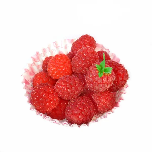 Organic Raspberries — Stock Photo, Image