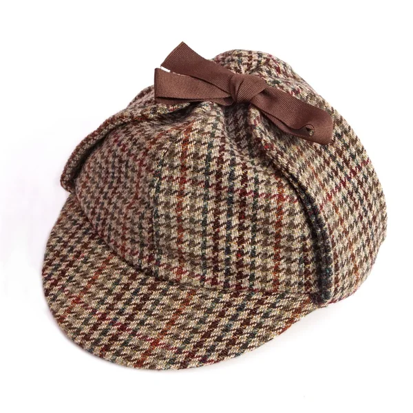 Gorra británica Deerhunter o Sherlock Holmes — Foto de Stock