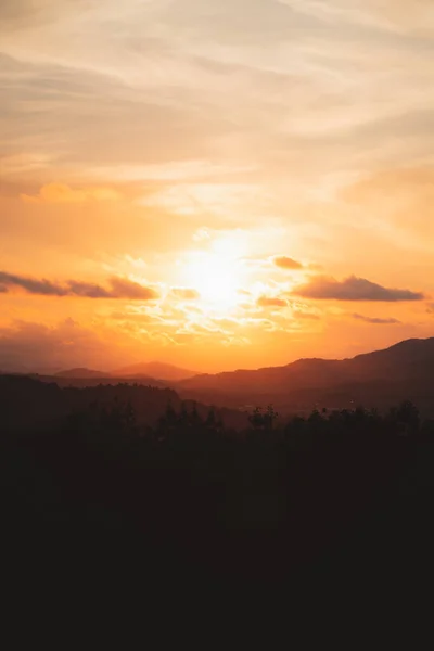 Puesta Sol Santa Bárbara País Vasco — Foto de Stock