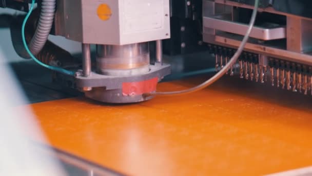 Produção Tecnológica Digital Moderna Placas Mãe Máquina Cnc Produção Automatizada — Vídeo de Stock
