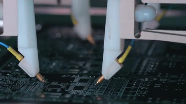 Production Circuits Imprimés Aiguille Équipement Automatique Diagnostique Teste Les Puces — Video