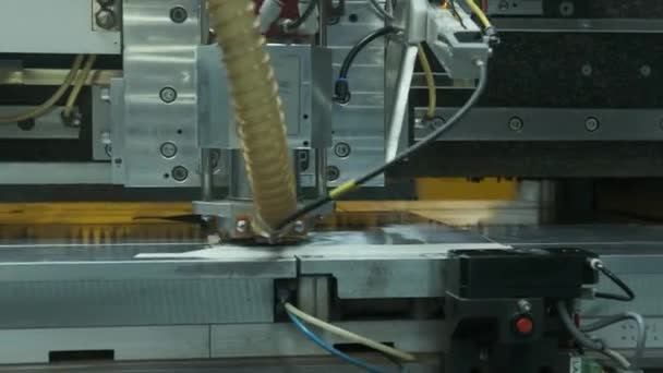 Moderní High Tech Výroba Elektronických Desek Čipů Továrně Automatický Stroj — Stock video