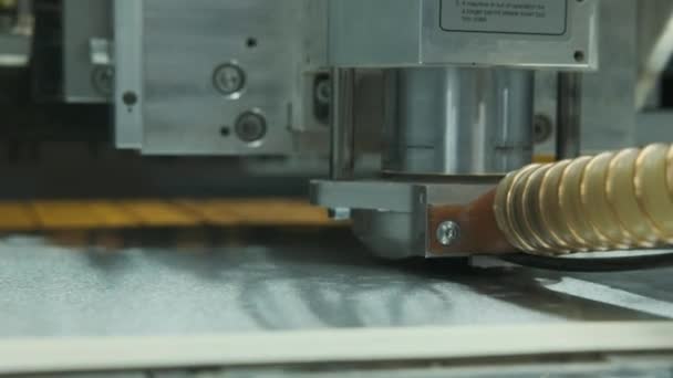 Moderní Robotická Výroba High Tech Zařízení Velký Automatizovaný Cnc Stroj — Stock video