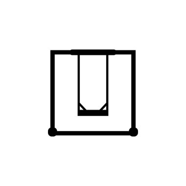 İkon salla. Oyun alanı tabelası. Çocuklar