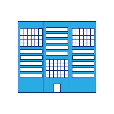 Pencereler işaretli çok katlı bina