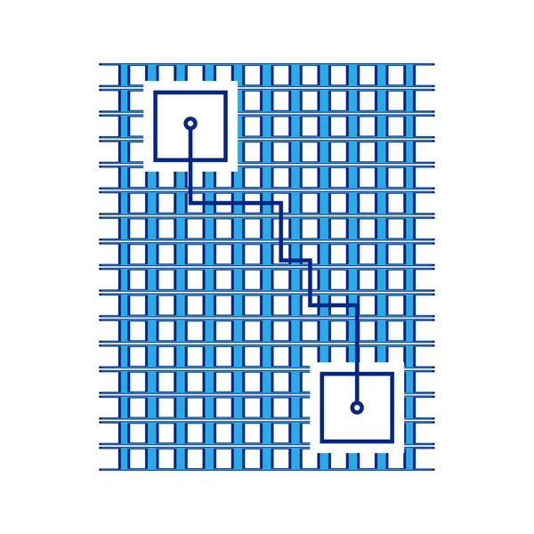 Regels Met Een Elektrisch Diagram — Stockvector